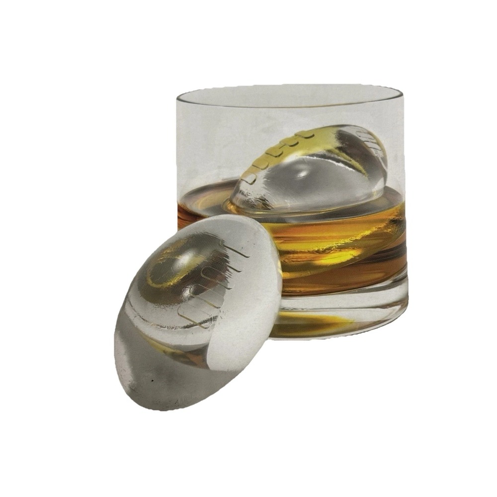 BROOKSTONE Football NFL Ice Molds Whiskey Scotch Bourbon Super Bowl NEW